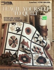 Teach Yourself To Quilt Leisure Arts Leaflet 1179-FreeShipping