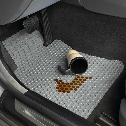 Fits GMC/Chevy W3500 4500 5500 Elf/N 2007-up DIESEL-1 PC Gray Rubber Floor Mat - Picture 3 of 4