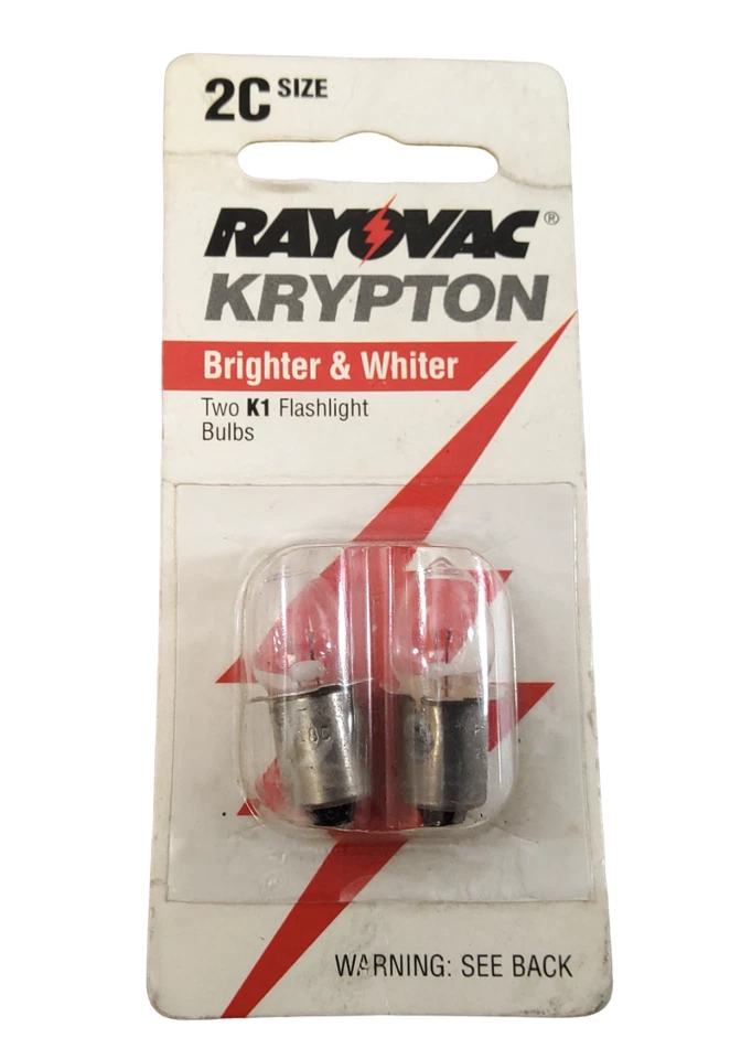 NEW Rayovac K1 / KPR101 Krypton Bulb Flange Base 2 Cell C    LOT OF 8 - Image 2 of 3