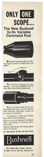 1960 Bushnell 3x-9x Variable Command Post Only One Scope… Vintage Mag Print Ad