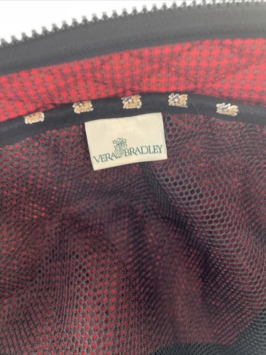 Vera Bradley Vintage Bolso de Prenda Viaje Colgante Bolsillos Acolchados Cremallera Negro - Imagen 9 de 16