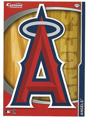 LOS ANGELES ANGELS LOGO FATHEAD TRADEABLES REMOVABLE STICKER ANAHEIM ...