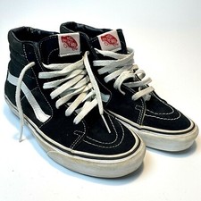 Vans Sk8-Hi Black Suede Skate Shoes Men's 6.5 Women's 8