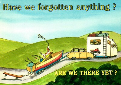 Have We Forgotten Anything? Are We There Yet? Postcard