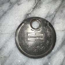 SPARK PLUG Taper GAP GAUGE TOOL CHAMPION  🇺🇸 USA VINTAGE