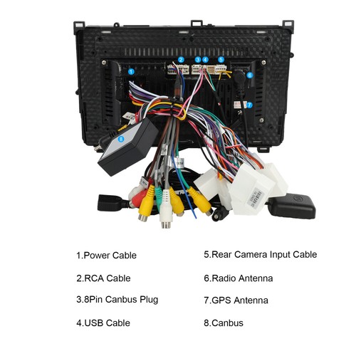 2+64GB Car Stereo Radio For Toyota Corolla 2017-2018 GPS WIFI Carplay Android 15 - Picture 4 of 19
