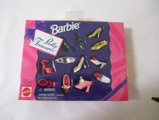 NEW MATTEL BARBIE PRETTY TREASURES SHOES 6 PR 1995 VINTAGE