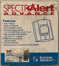 System Sensor SpectrAlert SR Strobe STD CD - Red