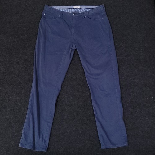 Peter Millar Ultimate Sateen 5 Pocket Pants Mens 36 Navy Blue Golf Stretch Chino