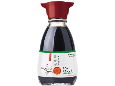 Sojasauce Tischflasche LESS SALT AYUKO 150ml Soja Soße mit Ausgießer wenig Salz