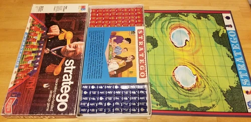Vintage STRATEGO Board Game 1977 Milton Bradley w/Instructions - 100% Complete