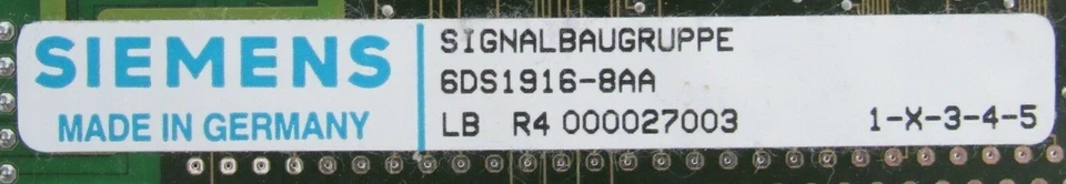 USED SIEMENS 6DS1916-8AA COMPUTER SIGNAL CARD 6DS19168AA C79040-A6420-C277-03-86 Foto 4 de 4