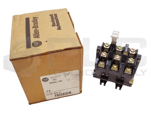 NEW ALLEN BRADLEY 42185-800-01 OVERLOAD RELAY SIZE 0-1 STARTER 3 POLE 120/600VAC