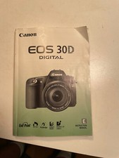 2006 Vintage Canon Eos 30 D Digital Camera Operations Manual
