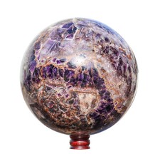 290 mm blaue Auralit Amethyst Kristall Quarz Heilung metaphysischer Stein Kugel