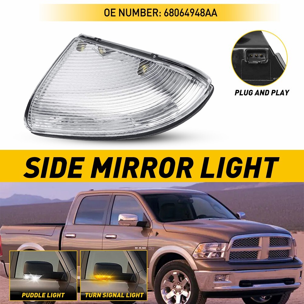 Dodge Ram 1500/2500 Right Side Front LED Turn Signal Mirror Lamp  
