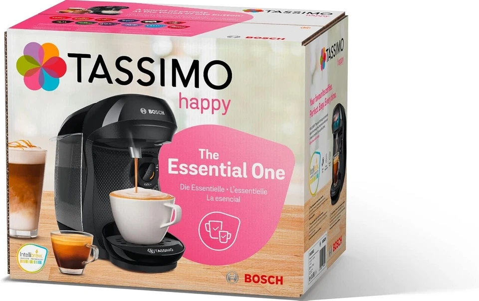 Bosch Tassimo TAS1402GB/TAS1002GB Vivy2 / Happy Kaffeevollautomat 1300W schwarz - Bild 2 von 4
