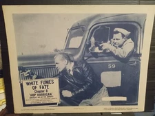 Lobby Card 1957rr HOP HARRIGAN chap 8 W Bakewell gunfight in car sci-fi aviation