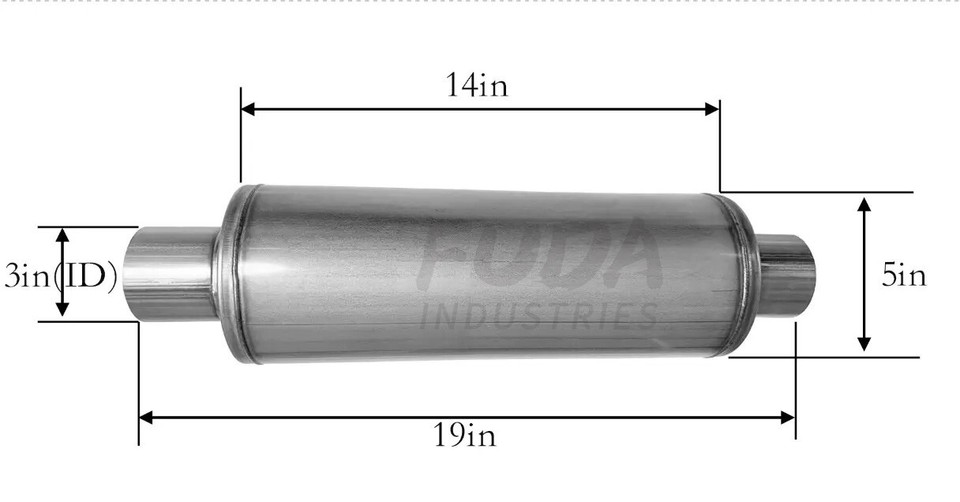 Mx Exhaust Made High Performance Valvetronic Valved Round Exhaust Muffler 3.5inch In Stainless - Foto 8