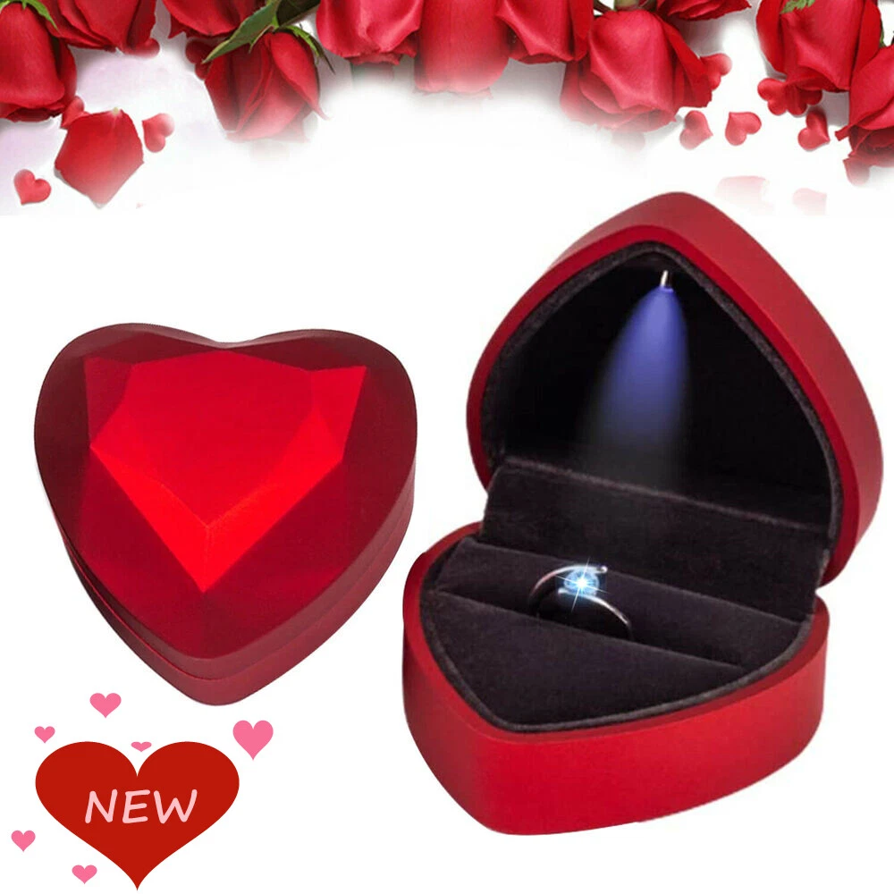 Led lighted engagement ring box deals