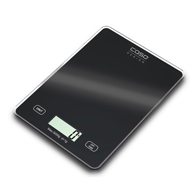 Caso 3210 Slim Küchenwaage Sensor-Touch Tara Funktion Gewichtssensor bis zu 5 kg