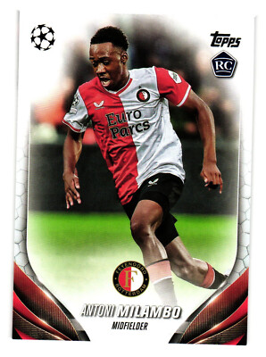 2023-24 Topps UEFA UCC Flagship Feyenoord Rotterdam Antoni Milambo RC
