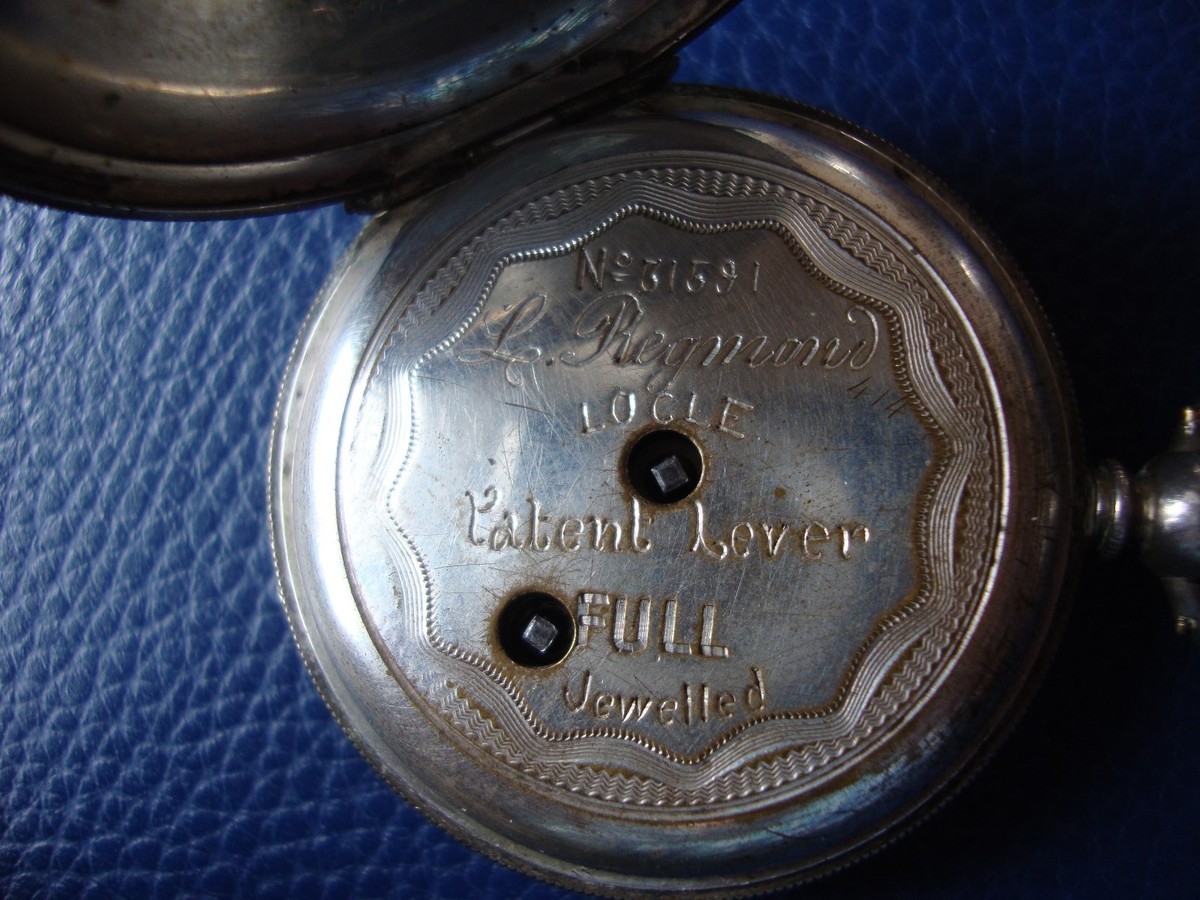 REYMOND POCKET WATCH #31591 LOCLE PATENT LEVER FINGERS NO