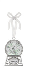 Ganz Snow Globe Ornament - Season's Greetings EX35712 