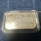 1 oz Engelhard Gold Standard Silver Bar - Blank Back -Scarce Bar