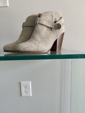 Rag  bone NEW YORK HARROW SUEDE LEATHER HEEL ANKLE BOOTS SIZE 37