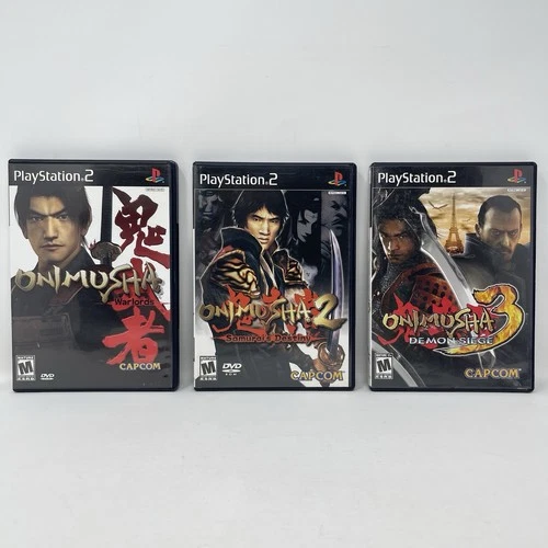 Trilogy Onimusha Warlords, 2 Samurai’s Destiny, 3 Demon Siege (No Manual) PS2