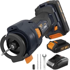 MAXXT 20V Drywall Rotary Saw 28000 RPM with 2.0Ah Battery, Quick Charger & 2 Bit