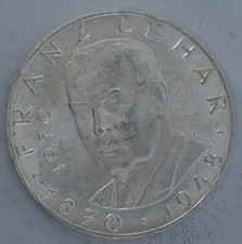 1970 Austria 25 Schilling Franz Lehar silver coin Austrian heritage