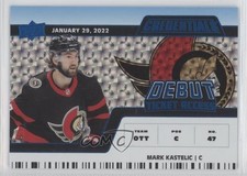 2022-23 Credentials Debut Ticket Access Horizontal Blue 87/99 Mark Kastelic 1cb4