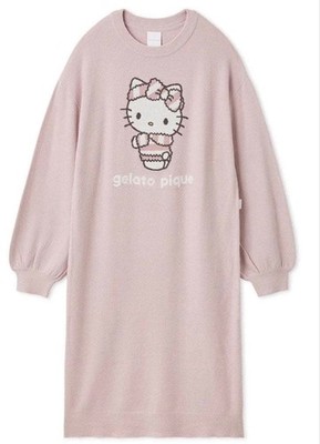 Sanrio House x Gelato Pique Damen Pink Smoothie Kleid Neu Lounge Wear
