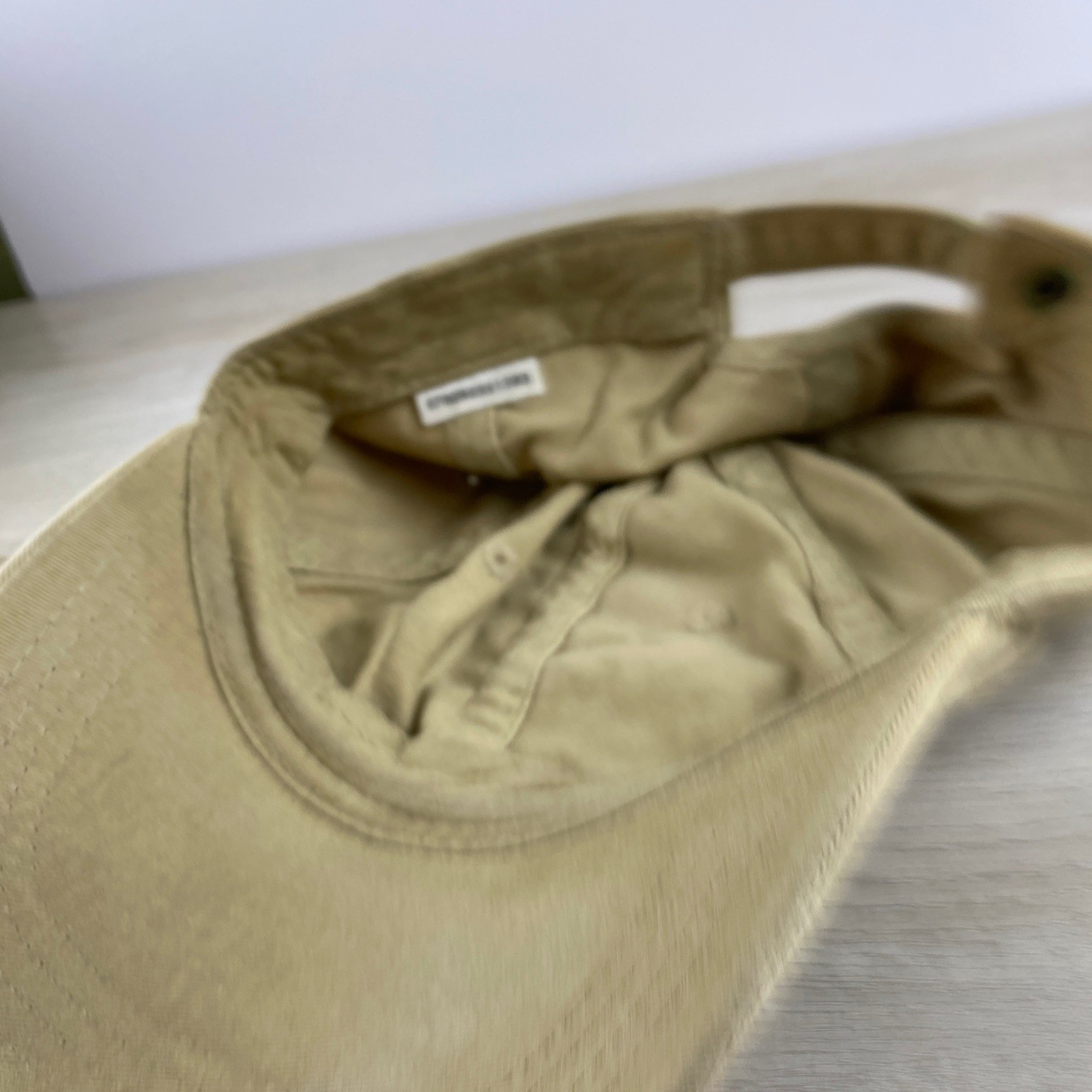 Solid Plain Tan Hat Beige Hat Adjustable Adult Si… - image 9