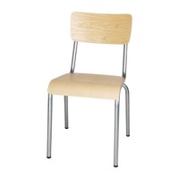 Bolero Cantina StüHle Aus Verzinktem Stahl Mit Holzsitz Und RüCkenlehne (4 StüCk