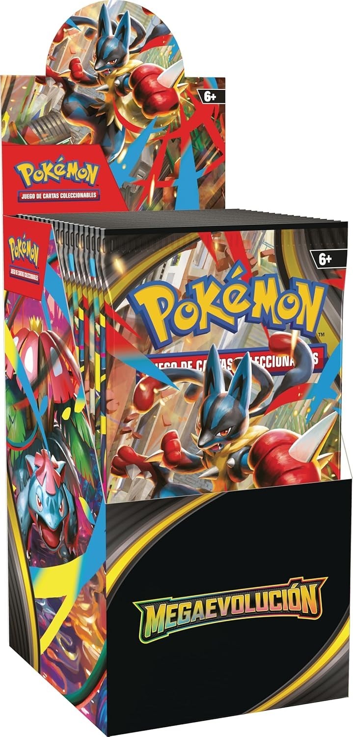 Expositor de sobres de mejora de Megaevolución de JCC Pokémon TCG Sellado (ES)