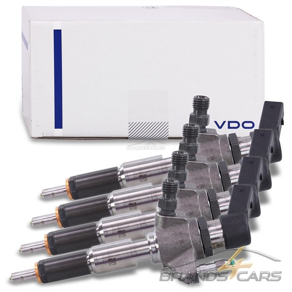 4X VDO EinspritzdÜSe DÜSenstock FÜR Volvo C30 S40 S60 S80 V40 V50 V60 V70 1.6 D-image