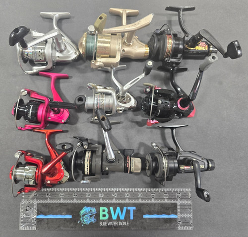 Lot of 9 Spinning Reels-Various Brands *Used Condition (E) *Take a Look*