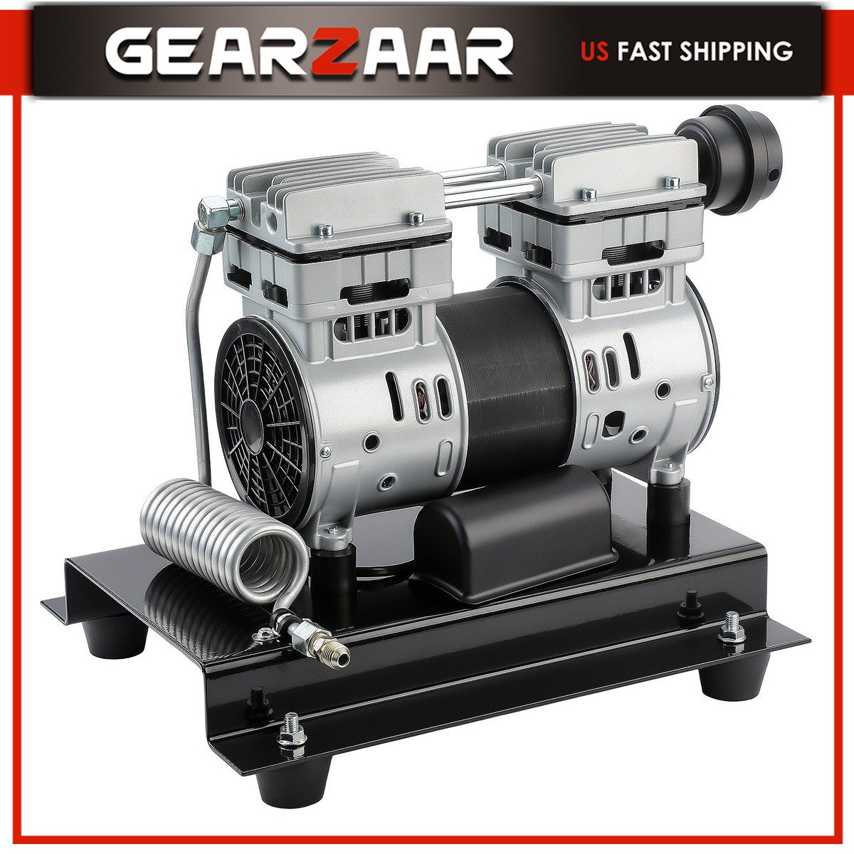 Motor 1500w 2hp 5.2cfm Max 145psi Pressure Oil Free 1680rpm