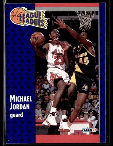 1991-92 Fleer #220 Michael Jordan Bulls Basketball Card 2902D