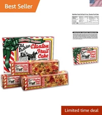 Savor 3 x 1 lb Old Fashion Fruit Cakes - Rich in Fruits & Nuts, Freshly Wrapped