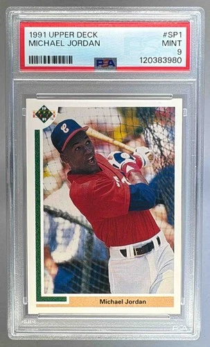 120383980 Michael Jordan 1991 Upper Deck #SP1 Inserts PSA 9