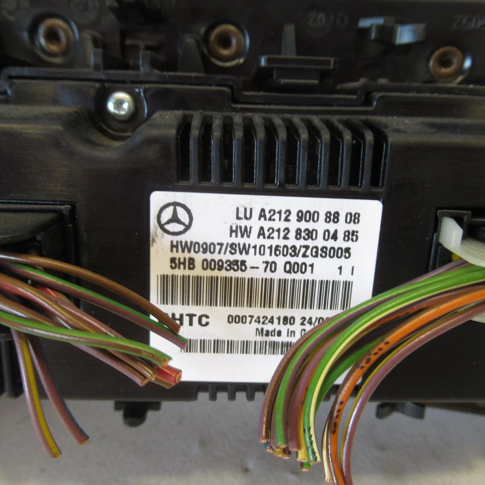 2011 2012 2013 Mercedes-Benz E-Class AC Heater Temperature Control Unit OEM - Изображение 3 из 4