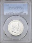1949 Franklin Half Dollar PCGS MS 62 FBL Full Bell Lines Obv Die Clash FS-402
