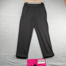 Simply Vera Verawang Casual Stretch Waist Pants Black Casual Womens Size Small