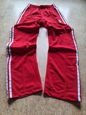 ADIDAS ORIGINALS Firebird Trackpants Wide Leg Power Red Rot D 34 / XS TOP Y2k
