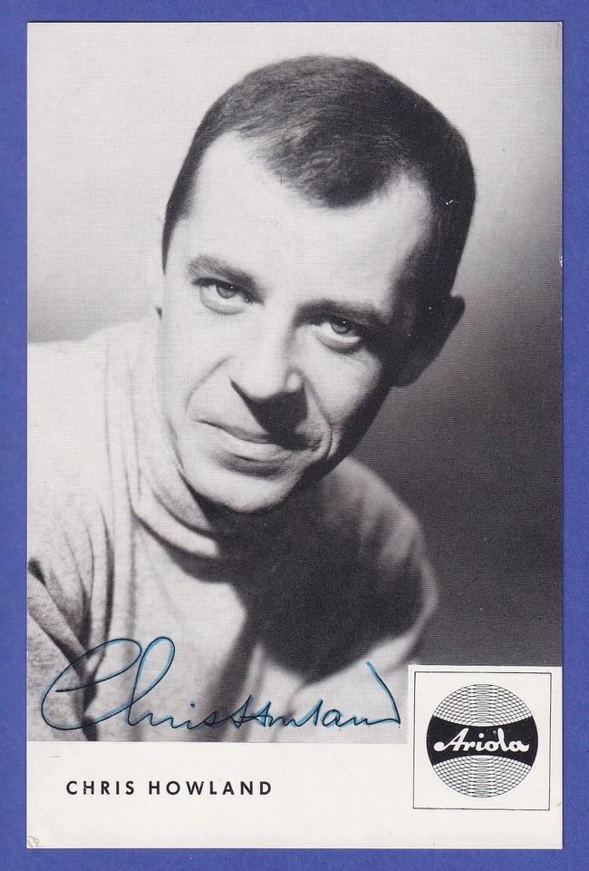 Chris Howland (Mr. Heinrich Pumpernickel) Autogrammkarte 60er Jahre - Bild 1 von 1