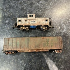 Bachmann HO North American Caboose & Box Car Ersatzteile oder Reparatur